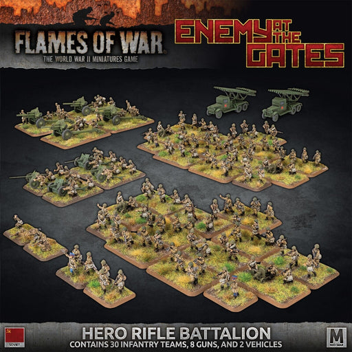 Flames of War	Enemy at the Gates Hero Rifle Battalion Army Deal Aug 20 Pre-Order - Tistaminis