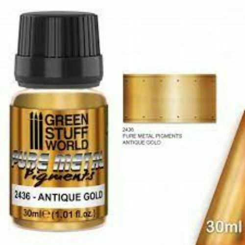Green Stuff World Pure Metal Pigments ANTIQUE GOLD New - Tistaminis