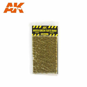 AK Interactive Mixed Green Tufts 6mm New - TISTA MINIS