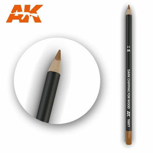 AK Interactive Watercolor Pencil Dark Chipping New - TISTA MINIS