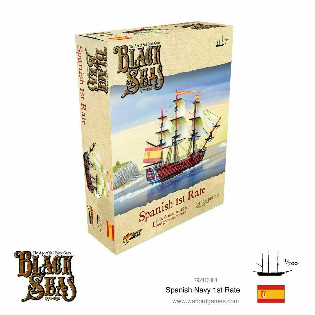 Warlord Games Black Seas Spanish Navy 1st Rate - 792413003 - TISTA MINIS