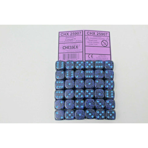 Chessex Dice 12mm D6 (36 Dice) Speckled Cobalt - CHX 25907 - Tistaminis