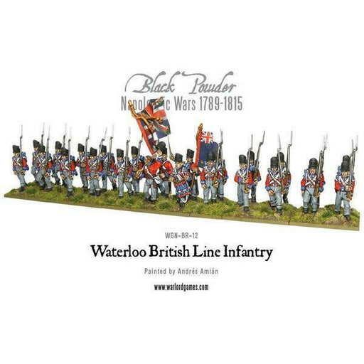 Black Powder Napoleonic Wars 1710-1815 Waterloo British Line Infantry (24) New - TISTA MINIS