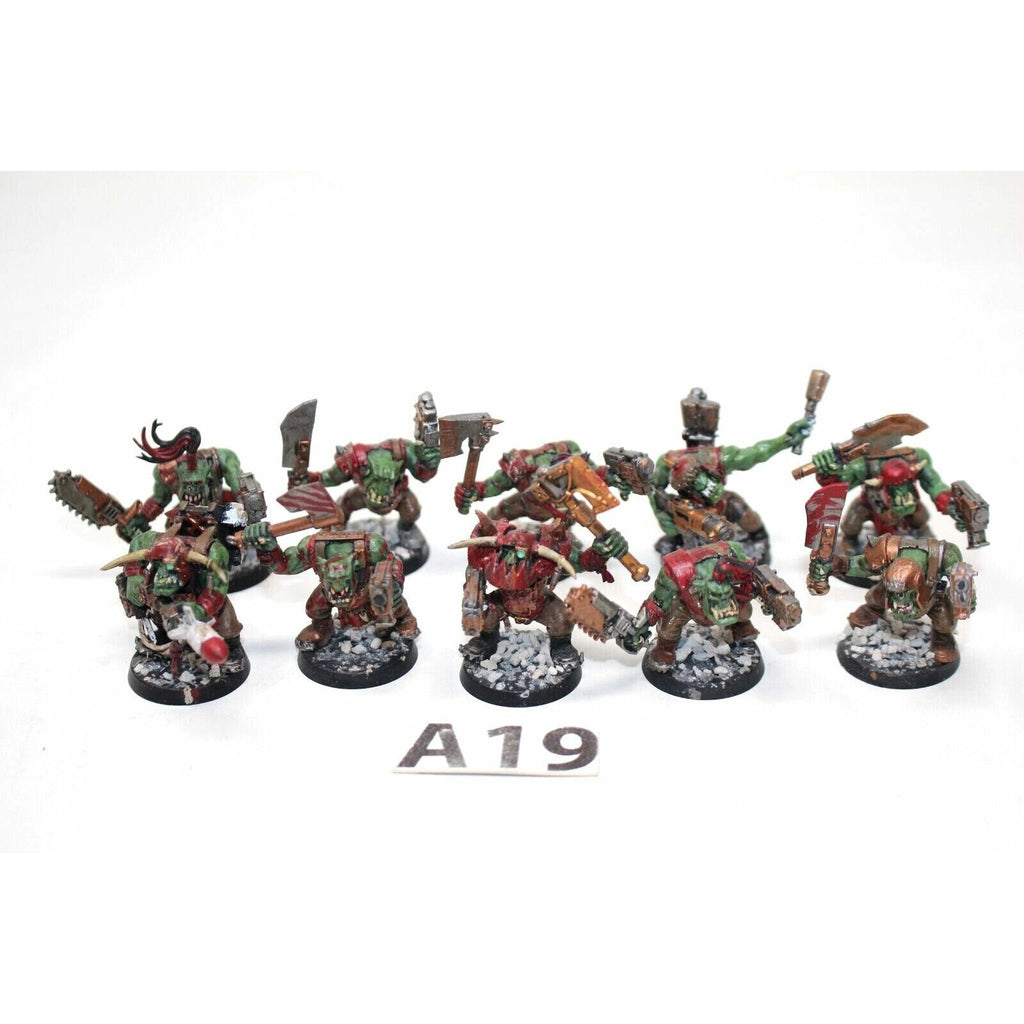 Warhammer Orks Boys WIth Slugga And Choppas - A19 - Tistaminis