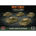 Flames of War German Tiger Heavy Tank Platoon (x5 Plastic) New - TISTA MINIS