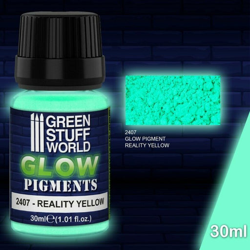 Green Stuff World Glow Pigments - REALITY YELLOW New - TISTA MINIS