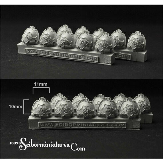Scibor Miniatures Egyptian Small Shoulder Pads (10) New - TISTA MINIS