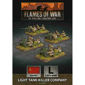 Flames of War Soviet Light Tank-Killer Company New - TISTA MINIS