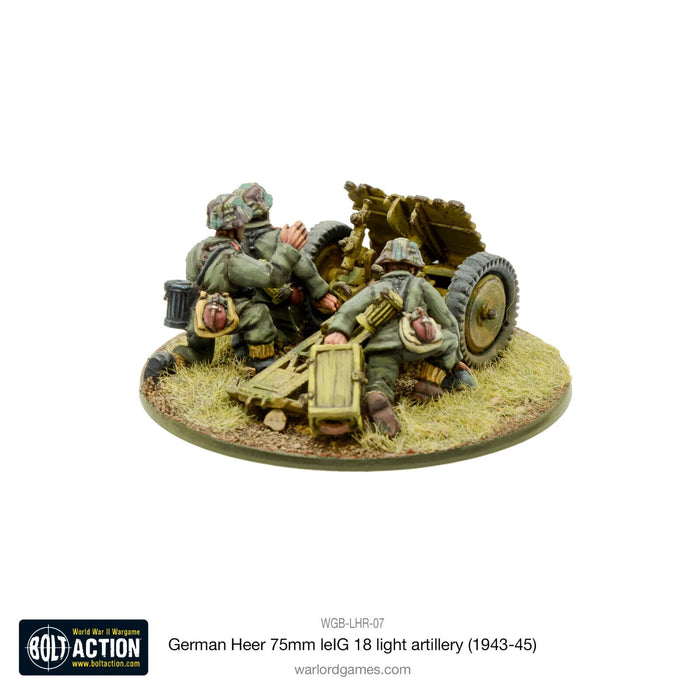 Bolt Action	German Heer 75mm LEiG 18 Artillery New - Tistaminis