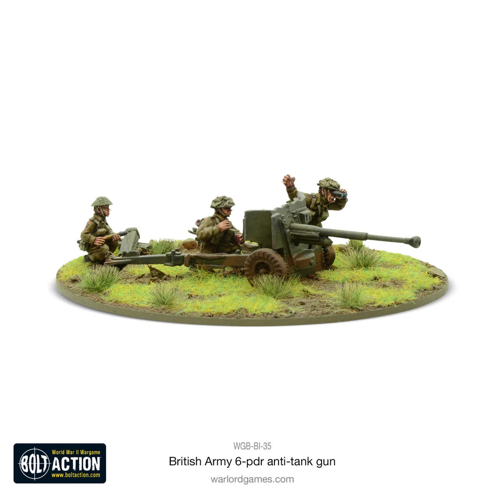Bolt Action	British Army 6 Pounder Anti Tank Gun New - Tistaminis