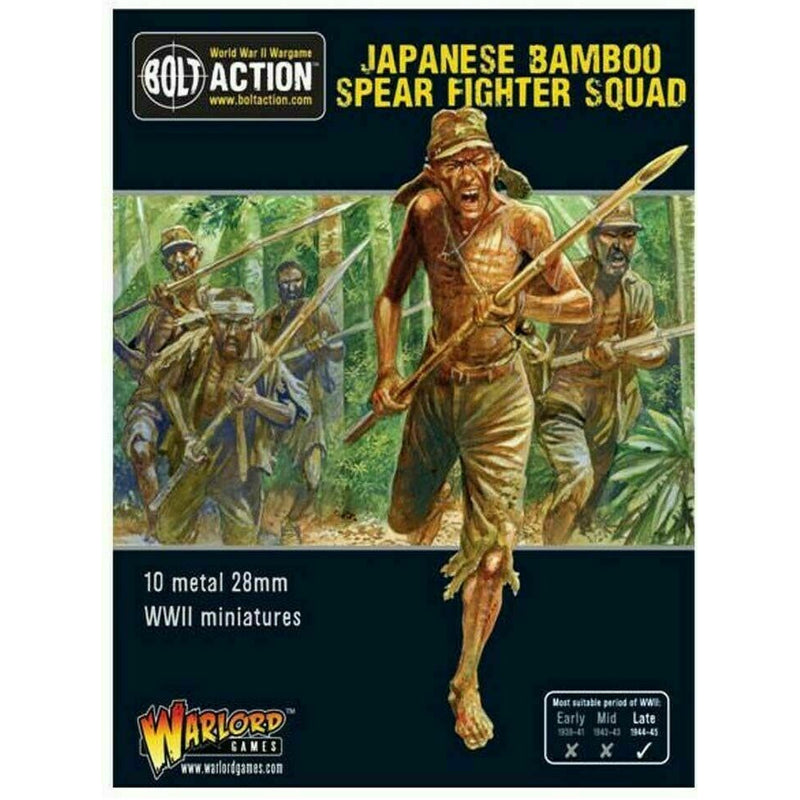 Bolt Action Japanese Bamboo Spear Fighter Squad  New - 402216001 - TISTA MINIS