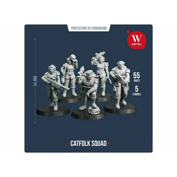 Artel Miniatures Catfolk Squad New - Tistaminis