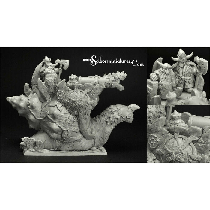 Scibor Miniatures Evil Dwarves Snail Cannon New - TISTA MINIS