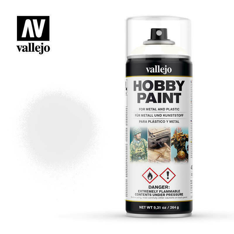 Vallejo Spray Paint Hobby Primer White Spray New - TISTA MINIS