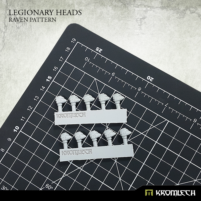 Kromlech Legionary Heads: Raven Pattern (10) New - TISTA MINIS