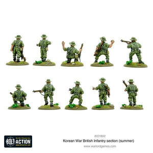 Bolt Action Korean War: British Army Infantry Section New - TISTA MINIS