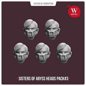 Artel Miniatures Sisters of Abyss Heads pack#3 New - Tistaminis
