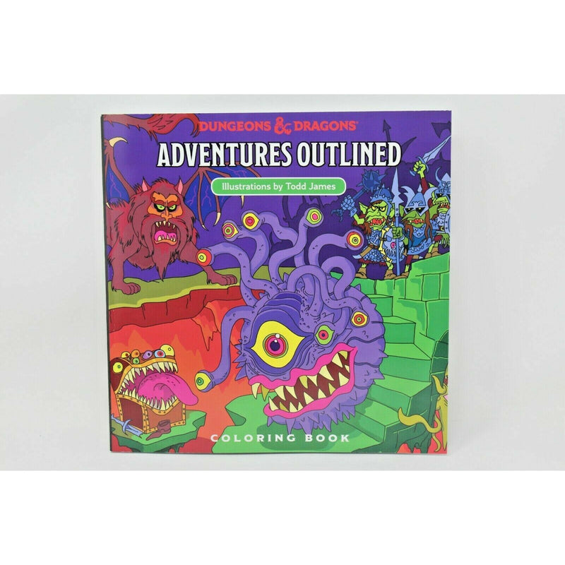 Dungeons and Dragons Adventures Outlined Coloring Book | TISTAMINIS