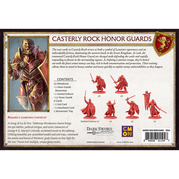 Song of Ice and Fire Lannister Casterly Rock Honor Guards New - Tistaminis