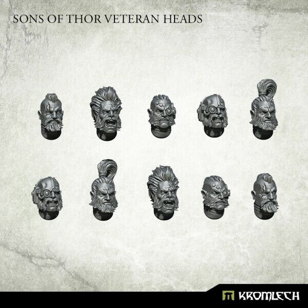 Kromlech Sons of Thor Veteran Heads New - Tistaminis