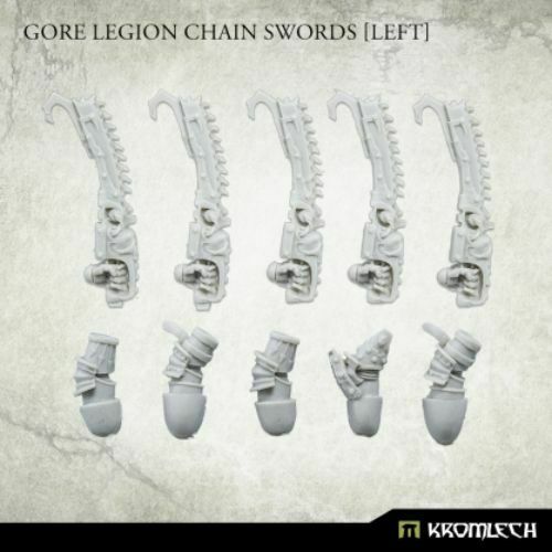 Kromlech Gore Legion Chain Swords [left] (5) New - TISTA MINIS
