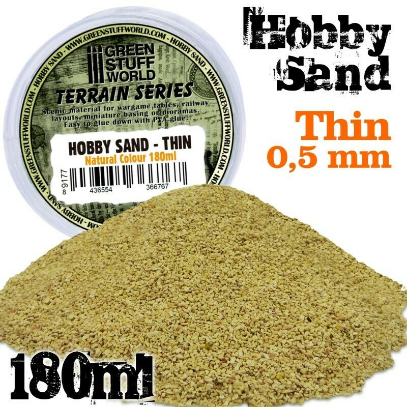 Green Stuff World Fine Hobby Sand 180ml - Natural New - TISTA MINIS
