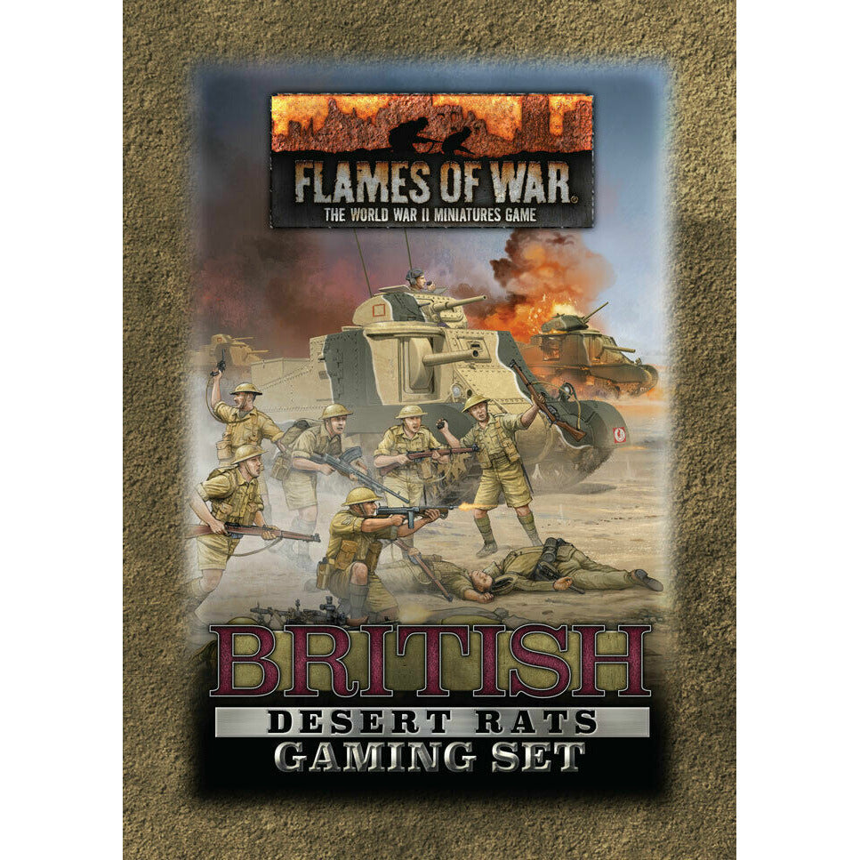 Flames of War	British Desert Rats Gaming Set New - Tistaminis