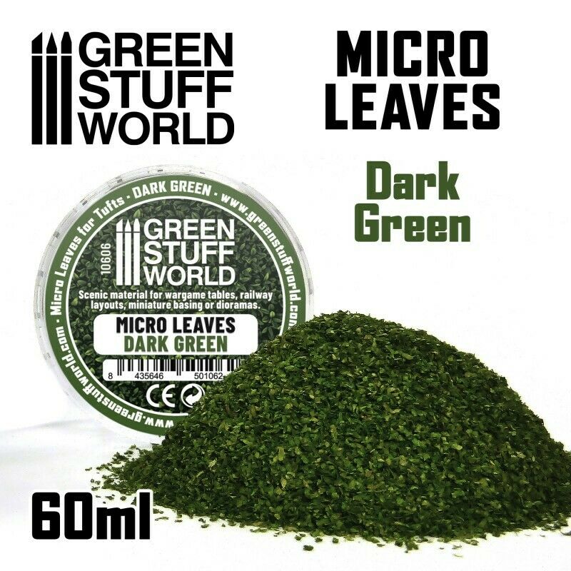 Green Stuff World Micro Leaves - Dark Green Mix New - Tistaminis