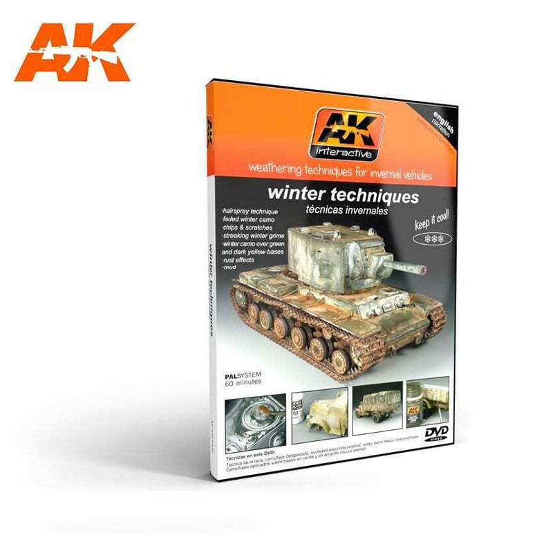AK Interactive Weathering Techniques For Invernal Vehicles (DVD) New - Tistaminis
