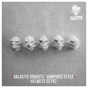 Artel W - KF Studio	Galactic Knights Vampire Style Helmets Set#2 New - Tistaminis