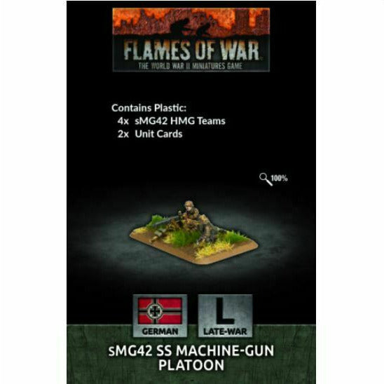 Flames of War sMG42 SS Machine-gun Platoon New - TISTA MINIS