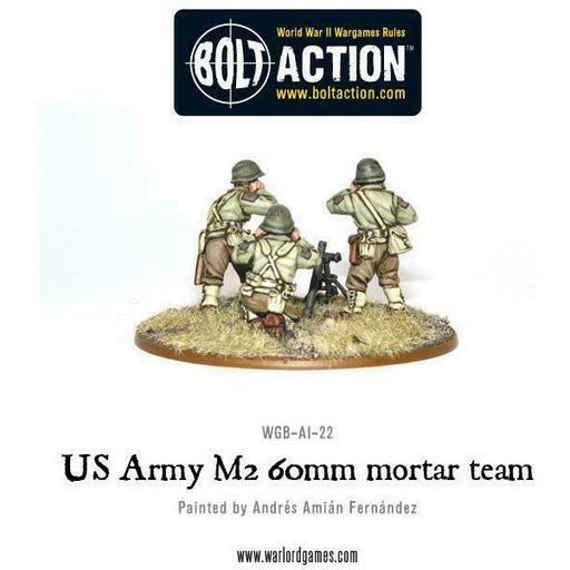 Bolt Action American 60mm Light Mortar Team New - TISTA MINIS