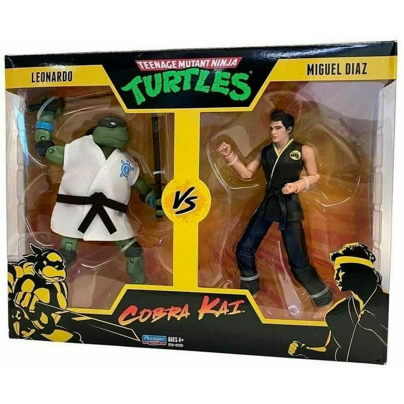 TMNT Ninja Turtles Cobra Kai Leonardo Vs Miguel Diaz 2 Pack Action Figures NEW - Tistaminis