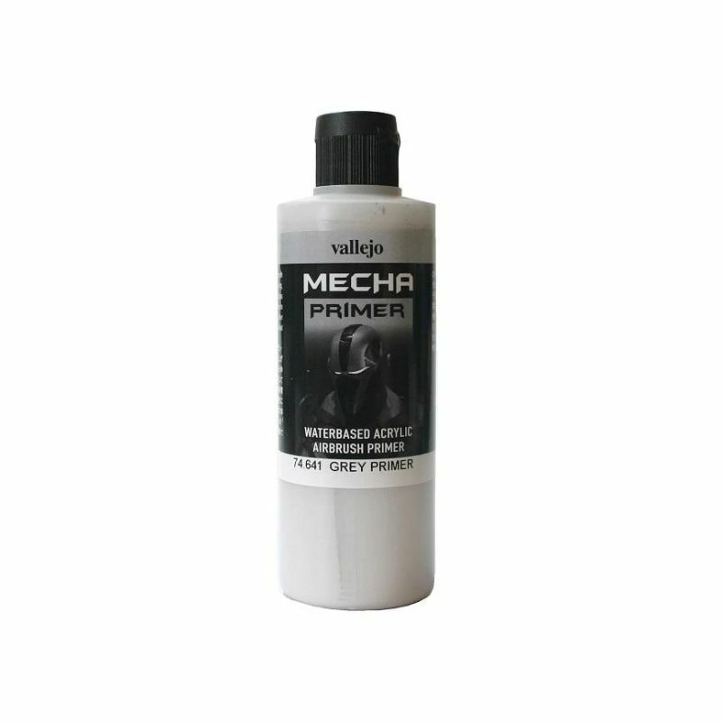 Vallejo Mecha Colour Paint Primers Grey 200 ml (74.641) - Tistaminis