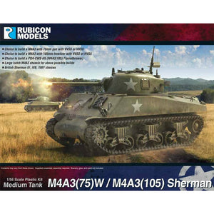 Rubicon American M4A3(75)W / M4A3(105) Sherman Medium Tank New - Tistaminis
