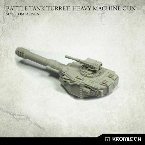 Kromlech Battle Tank Turret: Heavy Machine Gun (1) New - TISTA MINIS