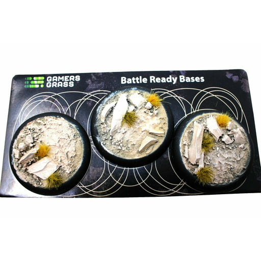 Gamers Grass Arid Steppe Bases Round Lip 50mm (x3) - TISTA MINIS