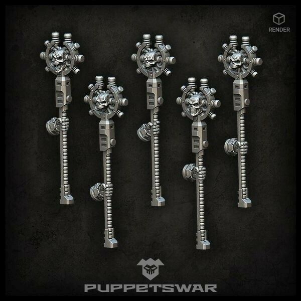 Puppets War Psionic Staffs (left) New - Tistaminis