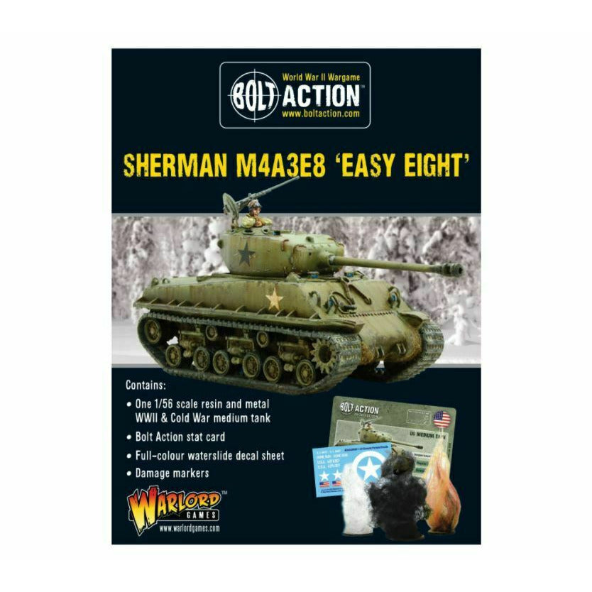 Bolt Action Sherman M4A3E8 'Easy Eight' New - TISTA MINIS