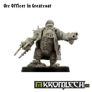 Kromlech Orc Officer in Greatcoat New - TISTA MINIS