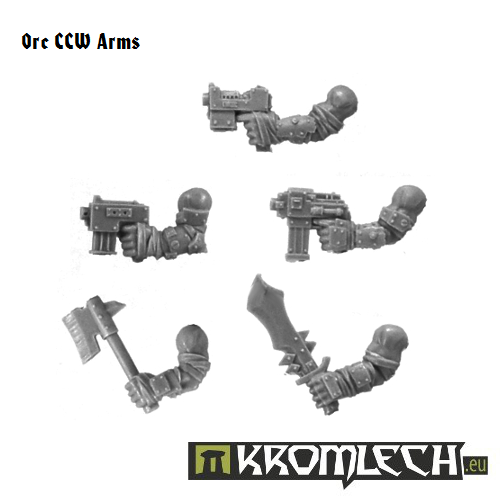 Kromlech Orc CCW Arms New - TISTA MINIS
