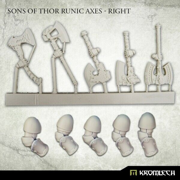 Kromlech Sons of Thor Runic Axes - Right New - Tistaminis