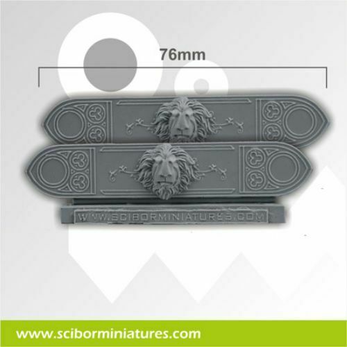 Scibor Miniatures Lion Decorated Plates #2 New - TISTA MINIS