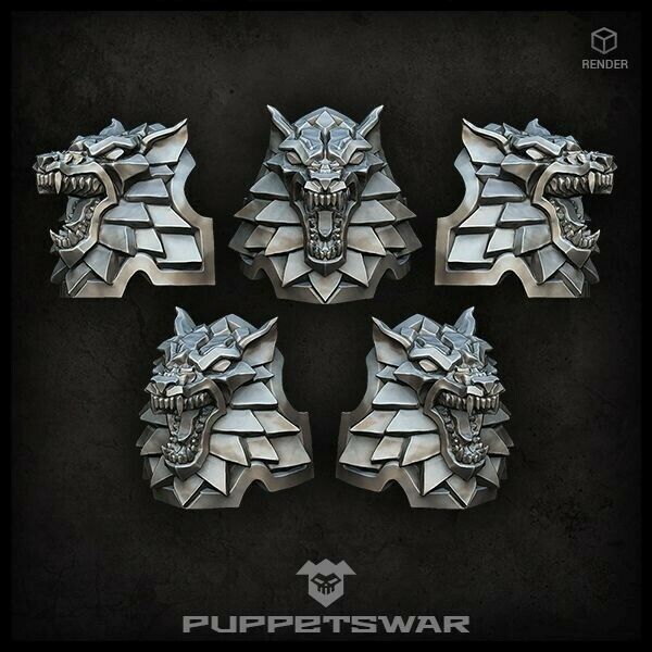 Puppets War Wolf Shoulder Pads New - Tistaminis
