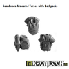 Kromlech Guardsmen Armoured Torsos with Backpacks (5+5) New - TISTA MINIS