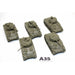 Flames Of War Amercian Sherman Tanks 75mm - A35 - Tistaminis