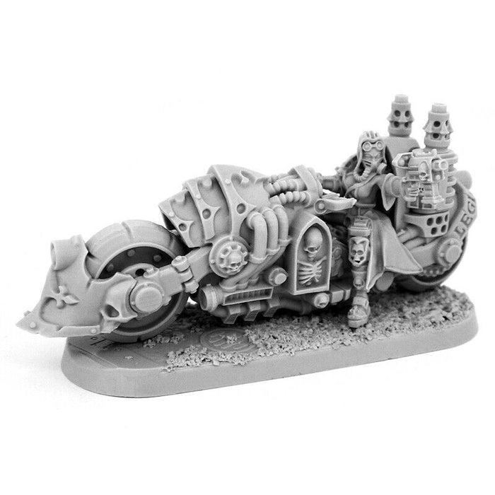 Wargames Exclusive HERESY HUNTER FEMALE INQUISITOR WITH DEATHCRUISER BIKE New - TISTA MINIS