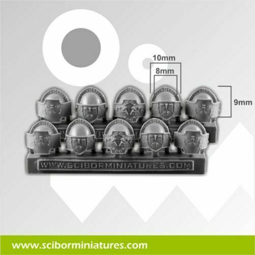 Scibor Miniatures SF Roman Legionary Small Shoulder Pads (10) New - TISTA MINIS