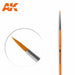 AK Interactive Round Brush 2 Synthetic New - TISTA MINIS