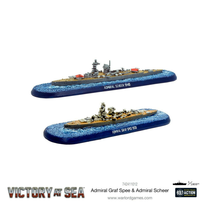 Victory at Sea Admiral Graf Spee & Admiral Scheer New - TISTA MINIS